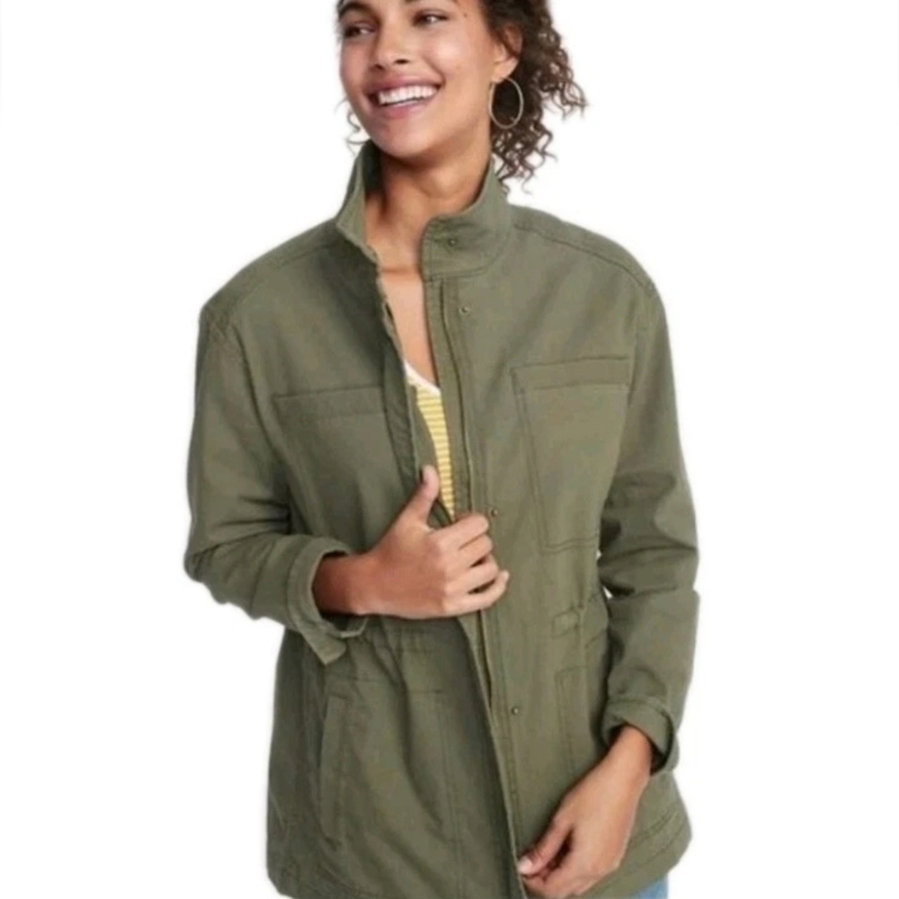 Old Navy Womens |XL| Olive Field Utility Lightweight Jacket (NWT)